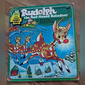 Rudolph the Red Nosed Reindeer Vinyl Record LP - Peter Pan Records 45RPM